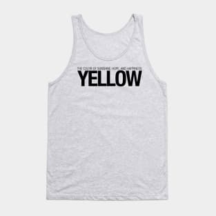 Yellow feeling Tank Top